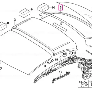 Roof tray, rear - BMW Popular