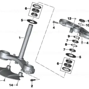 Upper fork cross brace - BMW Motorrad Chilipir