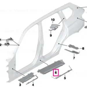 Cel mai bun preț Moulded part f column B, interior right - BMW