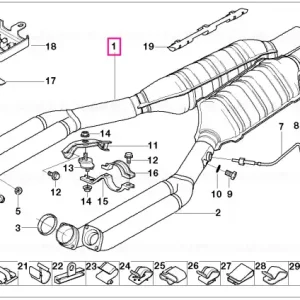 Reducere specială Țeavă catalizator cil. 1-6 ZYL.1-6 - BMW