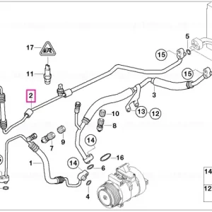 Țeavă presiune condensator-evaporator - BMW Disponibil imediat