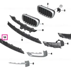Chilipir Grille, middle bottom ACC - BMW