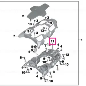 Support, passenger seat luggage carrier - BMW Motorrad Mai ieftin