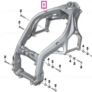Main frame BLACK - BMW Motorrad Lichidare de stoc