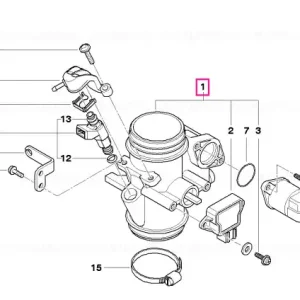 Conjunto carcasă gaz 25KW/37KW - BMW Motorrad Comandă acum