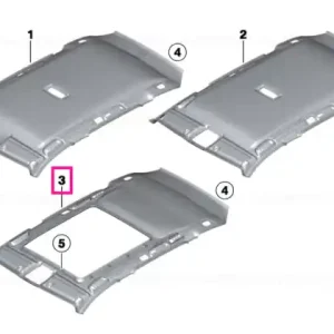 Cel mai bun preț Moulded roof lining f panoramic roof EVERESTGRAU - BMW