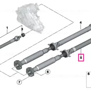 Ansamblu arbore transmisie spate L=1430MM - BMW Nu rata