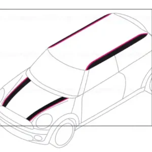 Preț mic Pin-stripe decal kit "ORANGE" - BMW - Mini