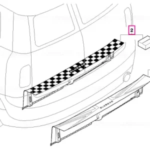 Kit retrofit, ornament, prag încărcare CHECKERED FLAG - BMW - Mini Nu rata