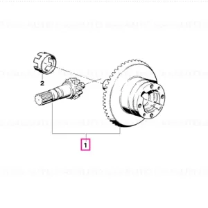 Reducere extra Set coroană I=34:13=2,62 - BMW Motorrad