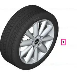 Roată completă de iarnă - Radial Spoke 508 cu anvelopa Dunlop SP Winter Sport 3D ROF - 175/60R16 86H XL - Mini F55/F56/F57 Disponibil imediat