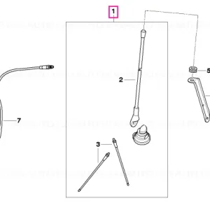 Comandă acum Antenna Ground Plane F=75,795 MHZ - BMW Motorrad