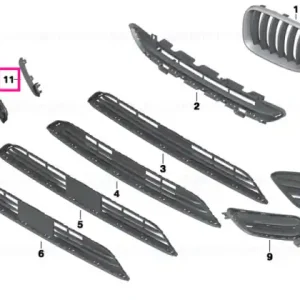 Clip, primed, left X-LINE - BMW Ofertă