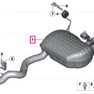 Bestseller Rear silencer with exhaust flap - BMW