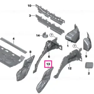 Cel mai vândut Sound insulating door rear left - BMW