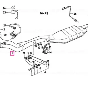 Tub esapament catalizator RP - BMW Disponibil imediat