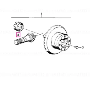 Impulse sending wheel - BMW Motorrad Doar azi