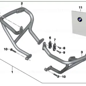 Expediere rapidă Reinforcement plate, outer left - BMW Motorrad
