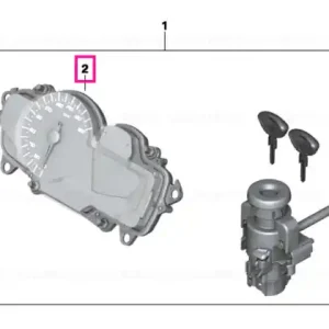 Retur ușor Instrument cluster KM/H - BMW Motorrad