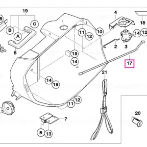 Linkage for lid - BMW Motorrad Reducere specială