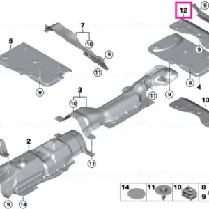 Ieftin Heat insulation, bumper, rear - BMW - Mini