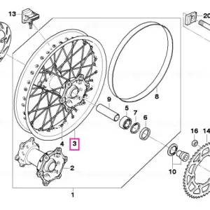 Bestseller Wheel rim rear 2.15X18 - BMW Motorrad