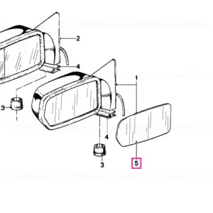 Cel mai vândut Adhered heated mirror glas - BMW