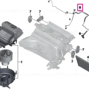 Wiring set, heater/air conditioning - BMW Preț promoțional