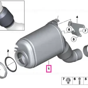 Cel mai bun preț Filtru particule evacuare DPF - BMW X5 F15; X6 F16 - EU6
