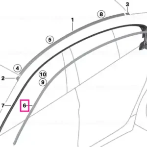 Cumpără acum Finisher, side frame right ALU SATINIERT - BMW