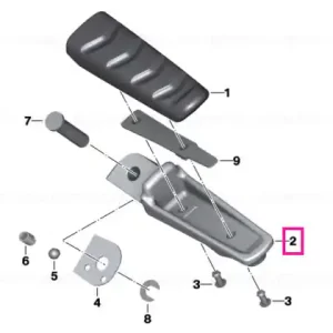 Footrest, rear left - BMW Motorrad Premium