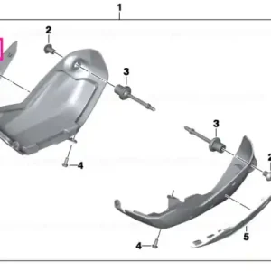 Calitate înaltă Footboard guard, right - BMW Motorrad