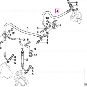 Comandă acum Furtun frână L=305MM - BMW Motorrad