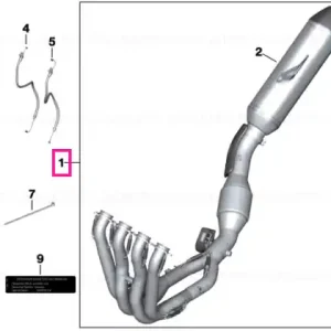 Set, HP Titan exhaust system - BMW Motorrad Plată securizată