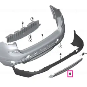 Comandă acum Underride guard, primed, rear X-LINE - BMW
