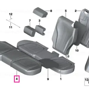 Super ofertă Husă piele scaun bază SCHWARZ - BMW