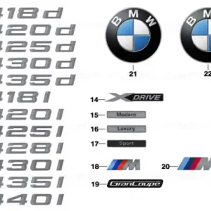 Retur ușor Lettering 435D - BMW