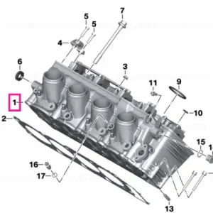 Cylinder head SCHWARZ - BMW Motorrad Expediere rapidă