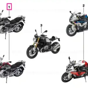 BMW miniature motorcycle R1200 GS K50 10, RACING RED Ultima șansă