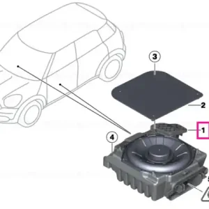 Central bass, right HARMAN KARDON - BMW - Mini Reducere extra