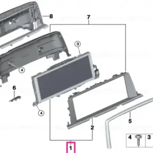 Central information display 7" - BMW Premium