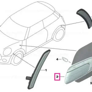 Addit. turn indicator lamp, left white - BMW - Mini Super ofertă