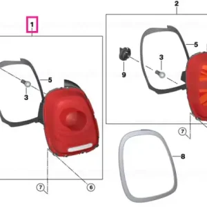 Tail light, right - BMW - Mini Ofertă limitată
