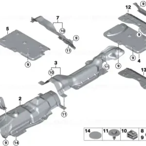 Heat insulation, bumper, rear - BMW - Mini Mai ieftin