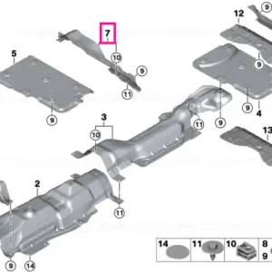 Heat insulation, bumper, rear - BMW - Mini Livrare rapidă
