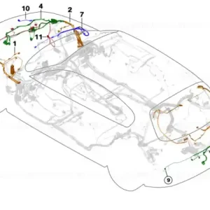 Wiring set PDC, front - BMW Preț mic