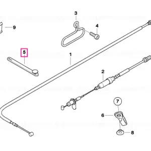 Ofertă de sezon Rubber tension strap L=56MM - BMW Motorrad