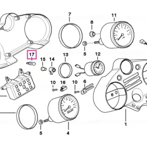 Plată securizată Bulb 12V1,7W - BMW Motorrad