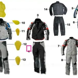 Trousers Rallye, men, black/grey 48 - BMW Motorrad Livrare gratuită