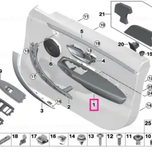 Super ofertă Armrest, leather, front left EVERESTGRAU - BMW